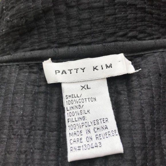 Patty Kim Black/White Quilted Jacket  Size XL - Picture 7 of 8